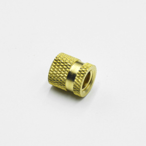 Customized non-standard brass copper knurled insert nut