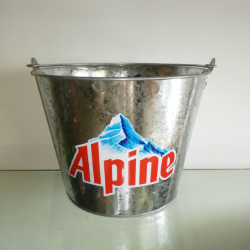 Metal cold tin ice bucket for sale