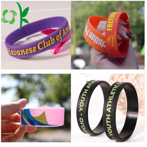 Bracelets en silicone personnalisés Bracelet style sport cool