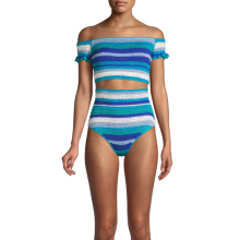 100% Cotton Stripe Handmade Crochet Bikini