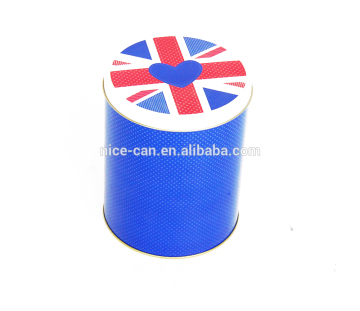 round shaped biscuit cookies tin box&decorative round tin boxes with lids