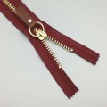 Distinct 11 inch brass separating zipper for clothing