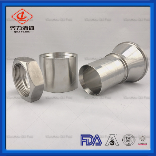 Pijpfitting SS304 SUS316L Sanitaire Tri Clamp Ferrule