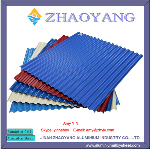 AA1100 1.5mm Aluminum corrugated roofing sheet