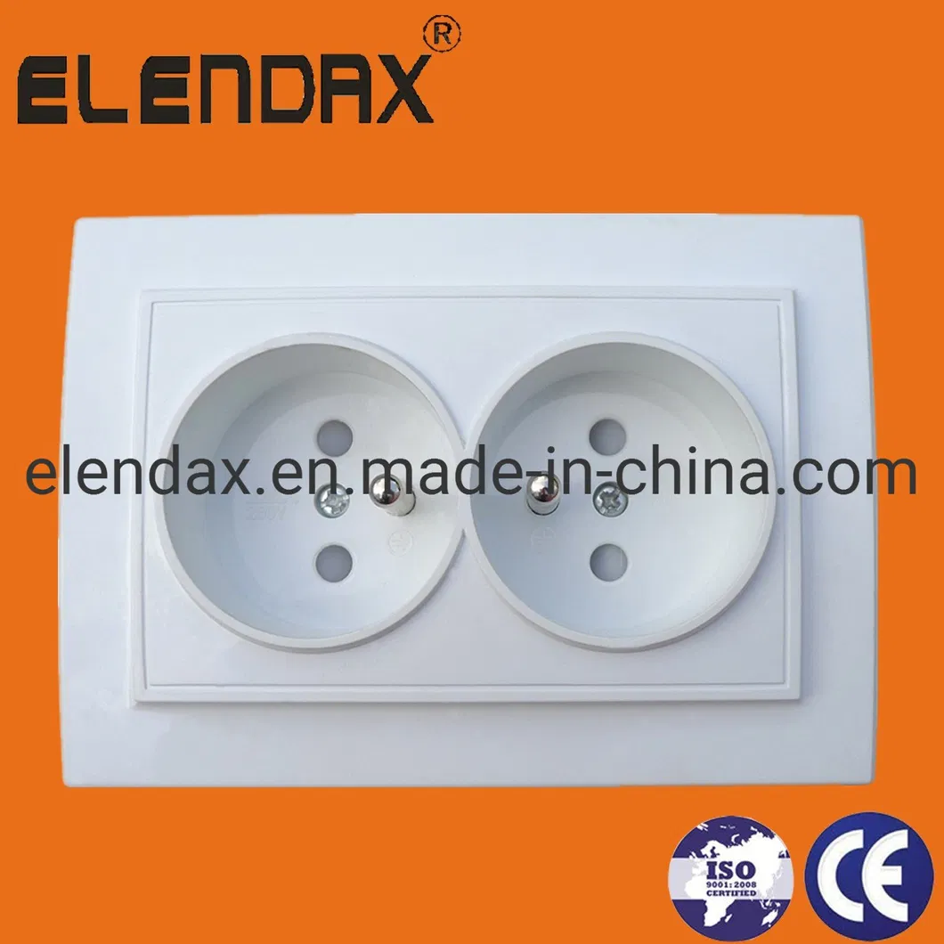 Фарфоровая французская розетка, керамические розетки стандарта ЕС