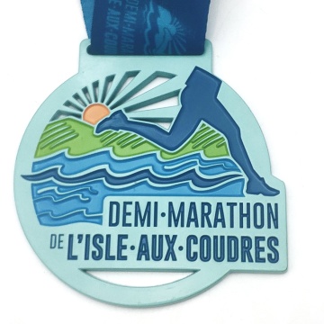 Medalha de Maratona de Corrida de Maratona de Metal Custom