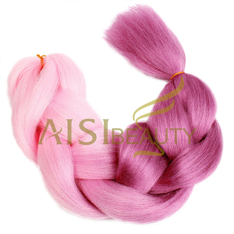 Aisi Beauty Wholesale Cheap Vendor Hotselling Ombre Color Jumbo Box Braid Twist Synthetic Crochet Braiding Hair Extensions