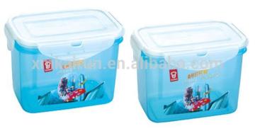 1000ml square plastic jar/plastic cookie jar/32oz plastic jar