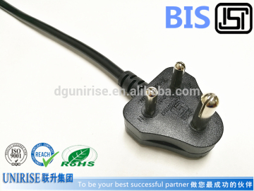 india 3pin power cord