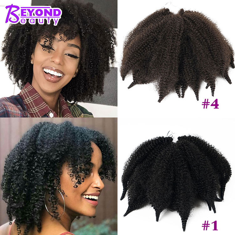 afro kinky marley braids hair twist crochet braids hair 8 inch synthetic Marley hair