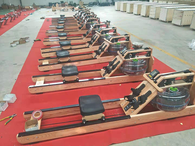 Wooden Rower Machine Gym/Home Water Resistance New Concept Rowing Machine