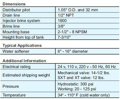 FLECK 9100 Valve