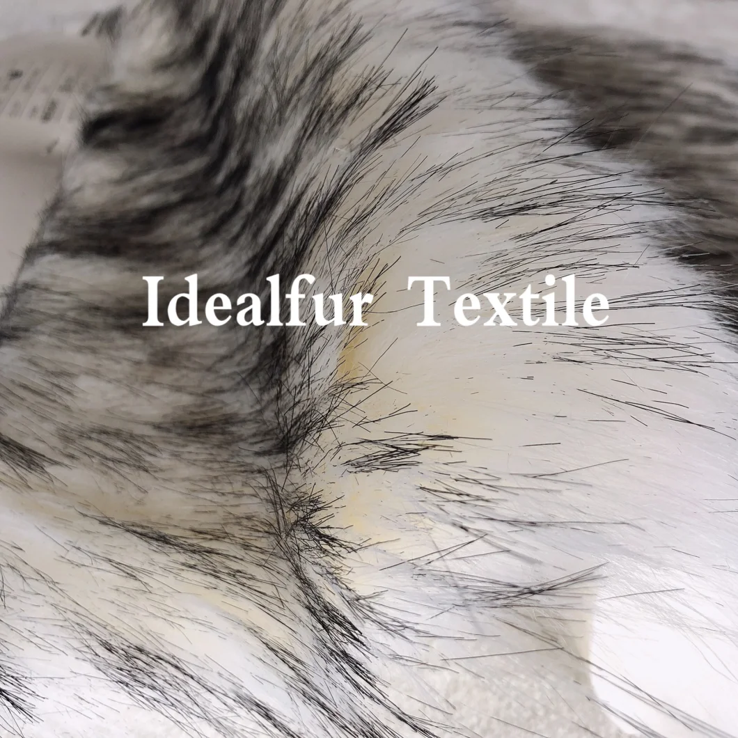 Black Tip High Soft Luxury Imitation Racoon Fur