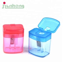 Affordable Standard Plastic Pencil Sharpener with Colored Manual Function