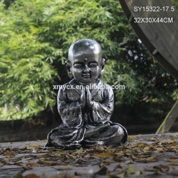 Antique silver painting religious monks buddha garden decoration