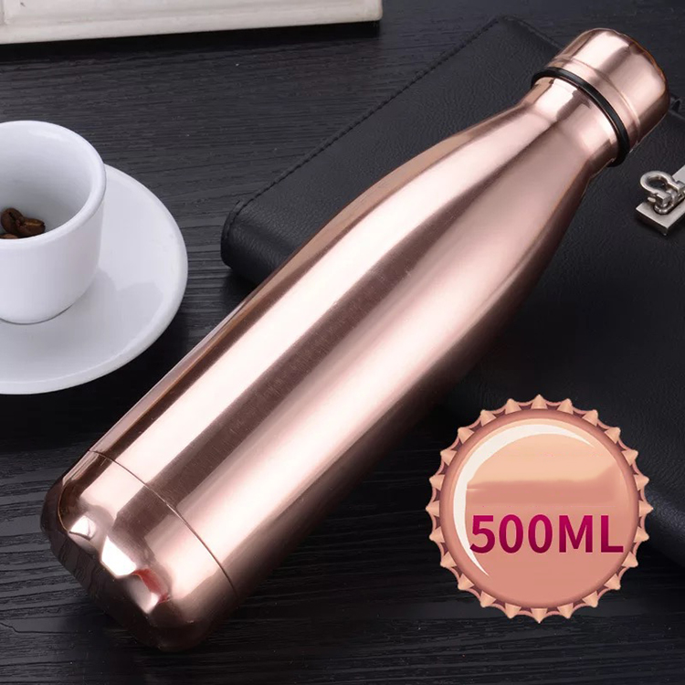 High Quality Rose Gold Stainless Steel Insulated Tumbler With Lid