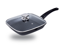 Aluminum Die-casting Fry Pan With Glass Lid