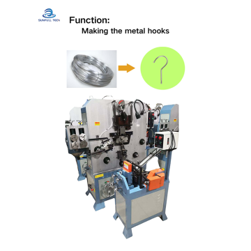 Metal hanger hook making machine