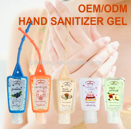 Private label silicone hand sanitizer holder gel