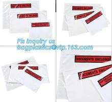 packing list custom self adhesive envelope packing slip, packing list envelope/label pouch, Document enclosed self adhesive pack