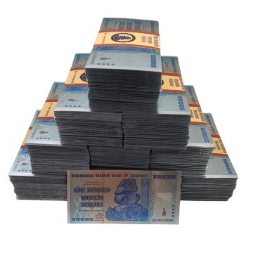 Rare Zimbabwe Currency Collection: 100 Trillion Dollar Notes and Precious Metal Banknotes