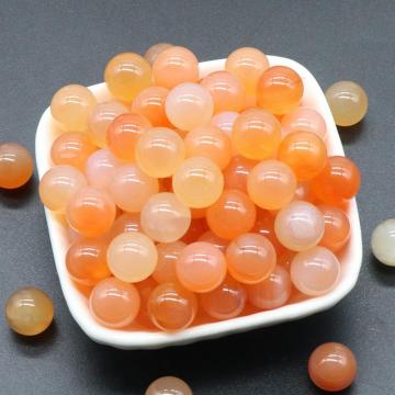 Orangle Agate 8MM Stone Balls Home Decoration Round Crystal Beads