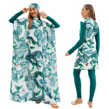 Wholesale Islamic Bathing Suit: 4 Pieces Set Kaftan Burkini for Modest Muslim Women in 2024