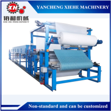 Sandpaper flannel compound machine with slitting device