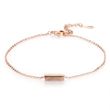 Cheap custom engraved inspirational ankle bracelets