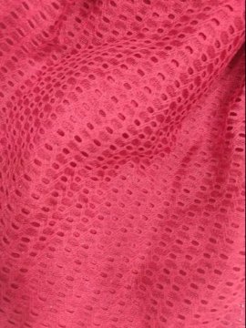100% polyester hole knitted Jacquard fabric