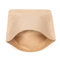 Metallic Finish Kraft Food Bags with Ziplock Closure