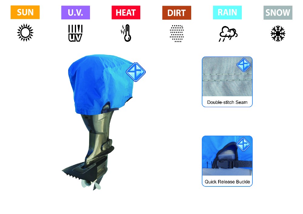 Customized Waterproof Outboard Motor Cover boat engine cover outboard cover