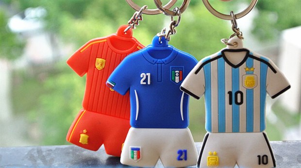 World Cup Mphatso Silicone Keychain Makina