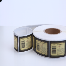 Custom Design Gloss Finished Wine Paper Barcode Label