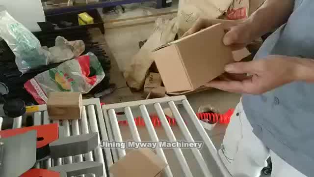 Máquina de sellado de caja de caja adhesiva