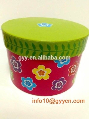 Flower Big Round Paper Box