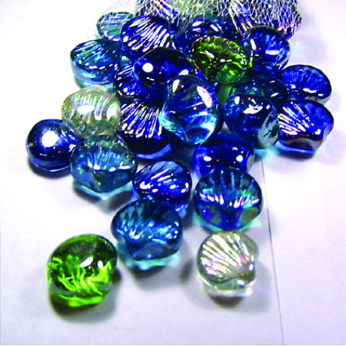 Colorful Glass Nugget Heart glass beads for Decoration