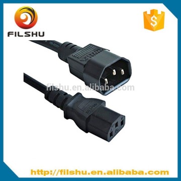 AC power cord C14 plug to C13 connector
