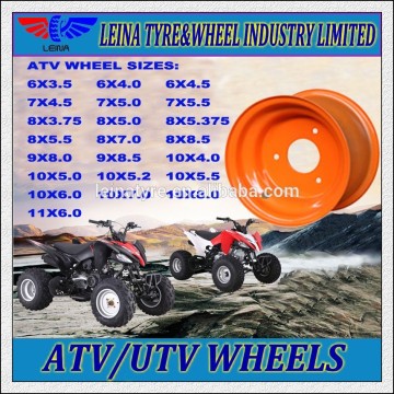 6X3.50 6X4.00 6X4.50 steel ATV wheel rim