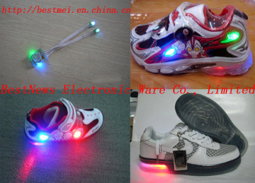 Led flashing light for shoe line