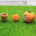 Cartoon Carota Conigli Fairy Garden Miniature Micro Landscape Decor Artigianato in resina animale Accessori per la decorazione domestica fai da te