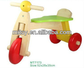 Baby wooden toy bike