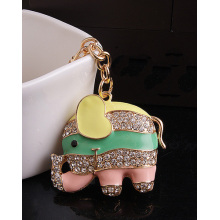 Diamond elephant key chain