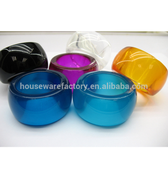 luxury restaurant transparent polyresin napkin ring