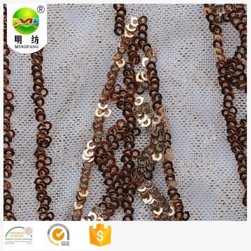 2020 wedding poly sequin mesh embroidery lace fabric