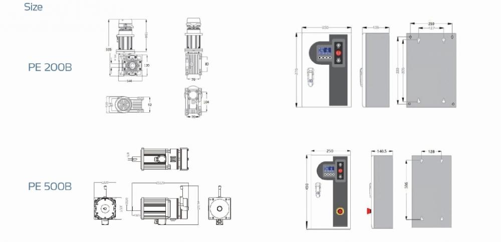 Automatic High Speed Roller Shutter Door Motor Operator