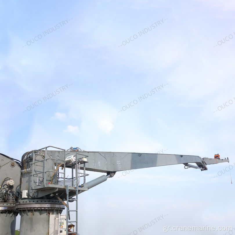 Ouco Custom Marine Crane 1T30m Αναδίπλωση Boom Crane Εύκολο στη λειτουργία