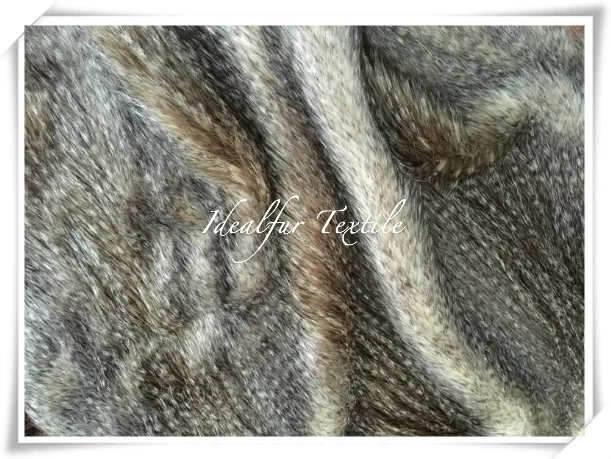 Jacquard Long Pile Artificial Faux Fur for Garment