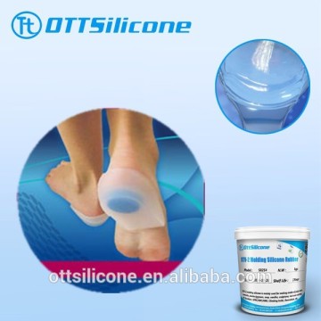 Prices liquid silicone rubber for shoe insole making/ platinum cure silicone for foot care gel pad/heel cups