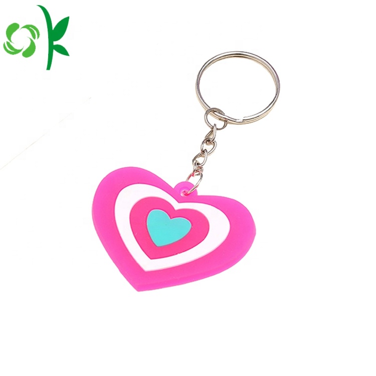 Popular Creative 3D Cartoon Silicone Key Chains Decoration